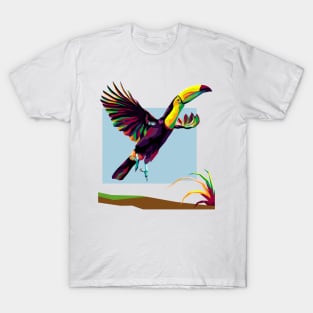 Animal Bird Pop Art T-Shirt